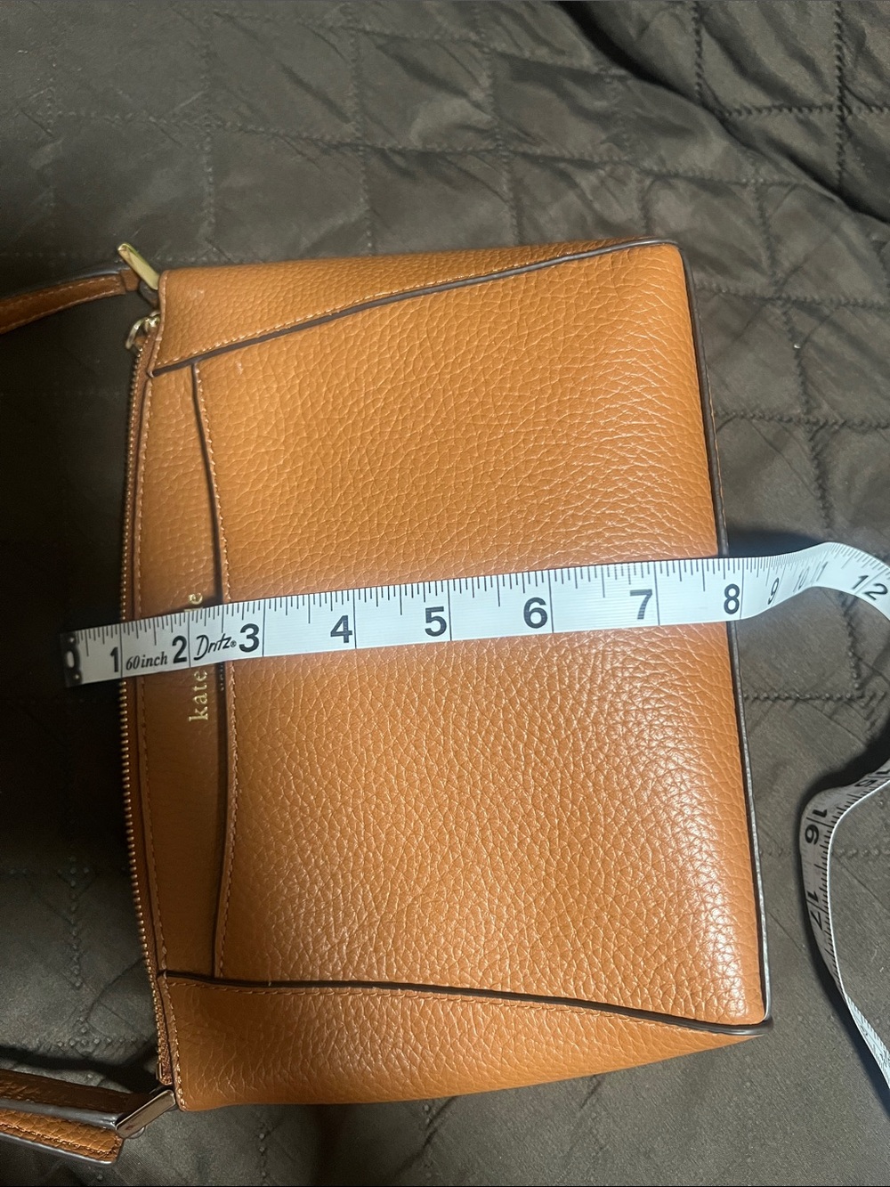 kate spade Pebbled Leather Crossbody Bag - Camel - Picture 7 of 10